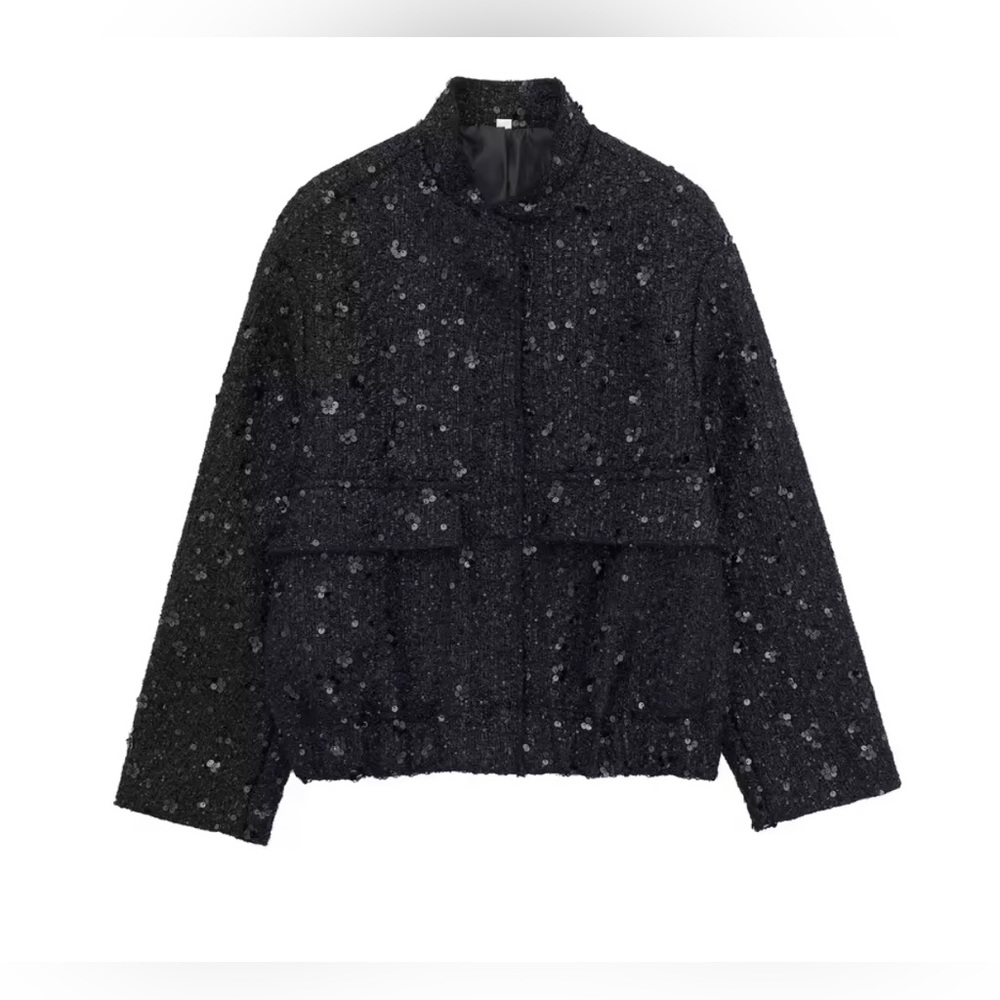 NEW $98 Fiane Gold Sequin Women's Jacket - Picture 13 of 15